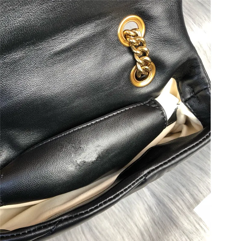 

Pillow down swallow bag 2021 quilted soft sheepskin underarm women's bag single shoulder oblique chain large capacity bag