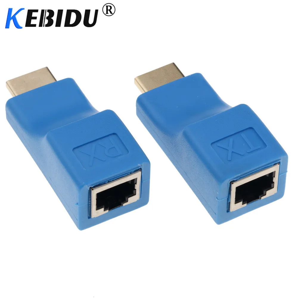 Одинарный RJ45 HDMI совместимый удлинитель CAT5E/6 UTP 30M ретранслятор 4K * 2K и разрешение