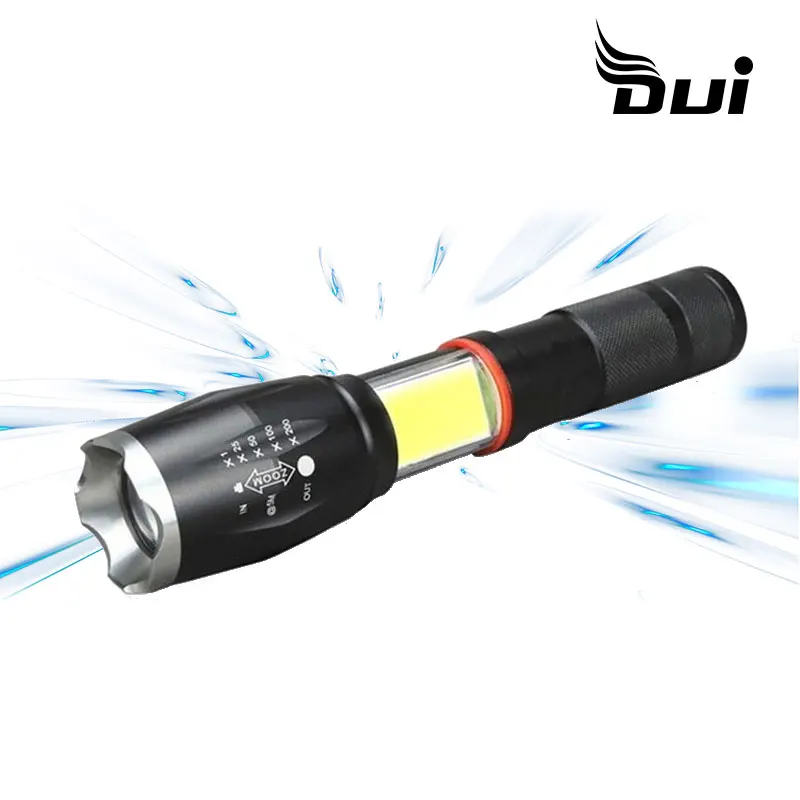 DUI Новый T6 + COB 18650 usb батарея для работы на открытом воздухе фонарь светильник