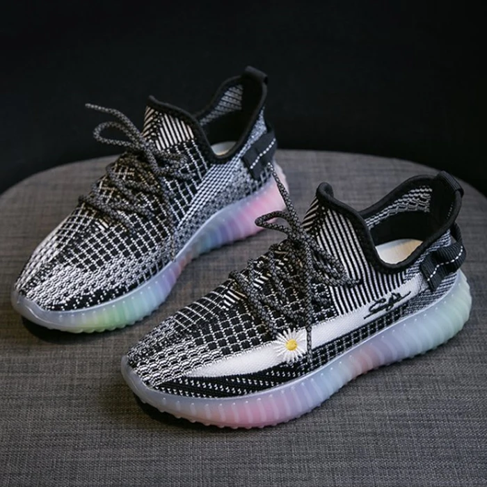 

Women Sneakers Ladies Daisy Shoes High Quality Sneakers Breathable Mesh Fluorescent Green Thick-soled Sneakers Zapatos De Mujer