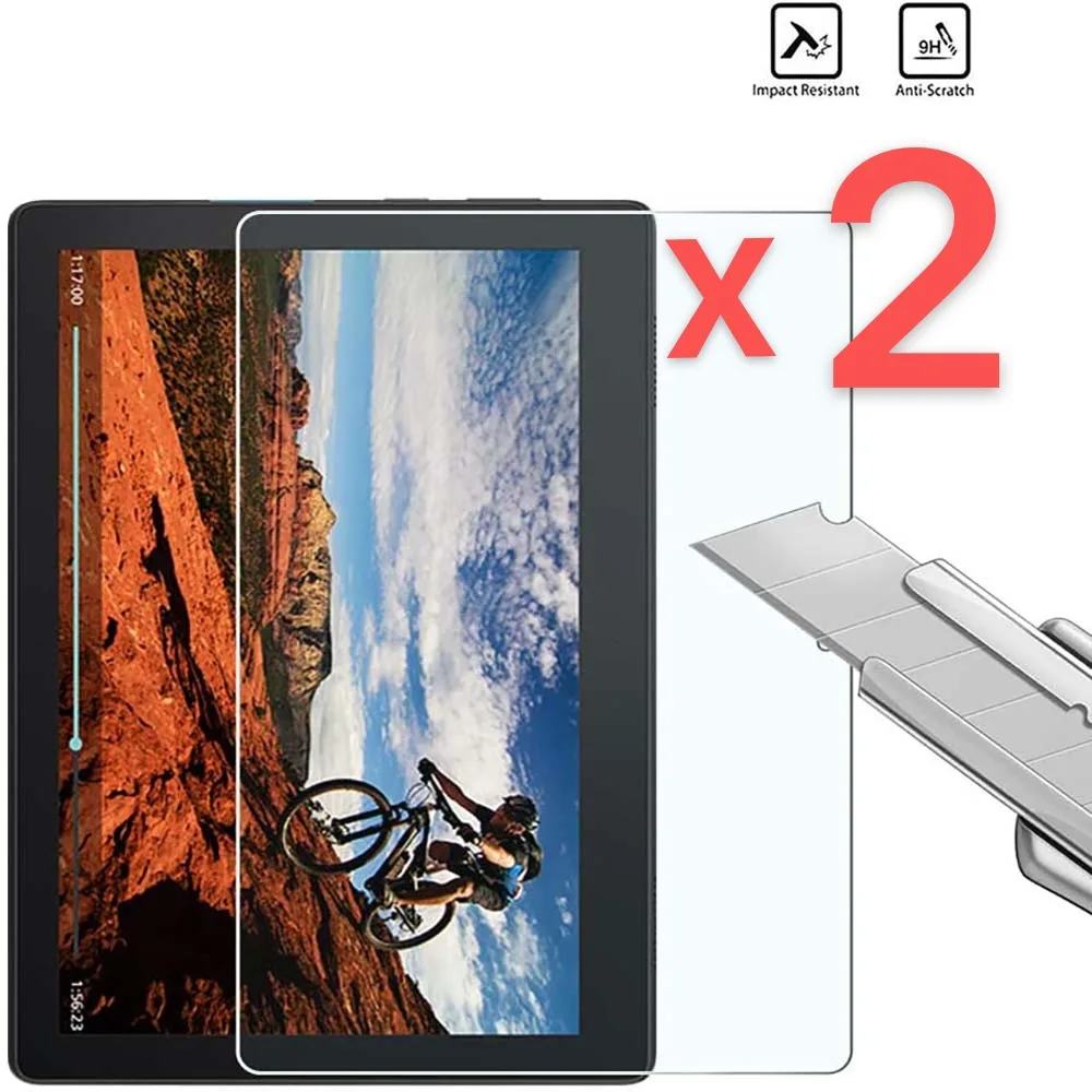 

2Pcs Tablet Tempered Glass Screen Protector Cover for Lenovo TB-X104F/TAB E10 10.1 Inch HD Eye Protection Tempered Film