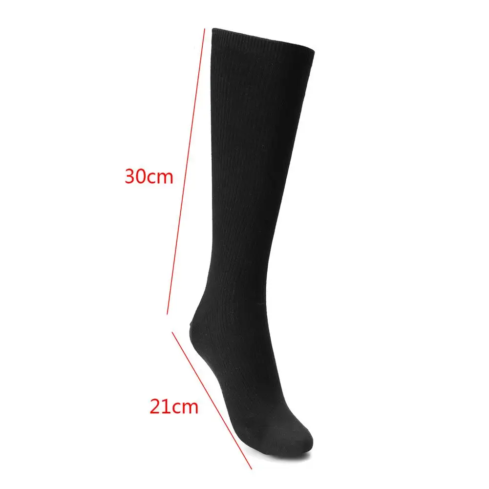 

Women Men Electric Heated Stockings Cotton Breathable Hose Battery Heating Sports Socks Unisex Calf Length Adult Winter Warmer