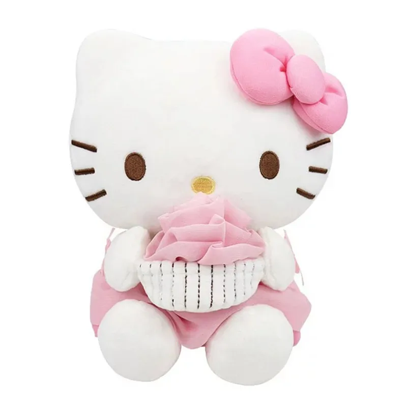 

Cute Rose Cake Cat Plush Doll Soft Toy Kawaii Keychain Key Chain Keyring Kids Toys for Girls Birthday Gift for Girlfriend