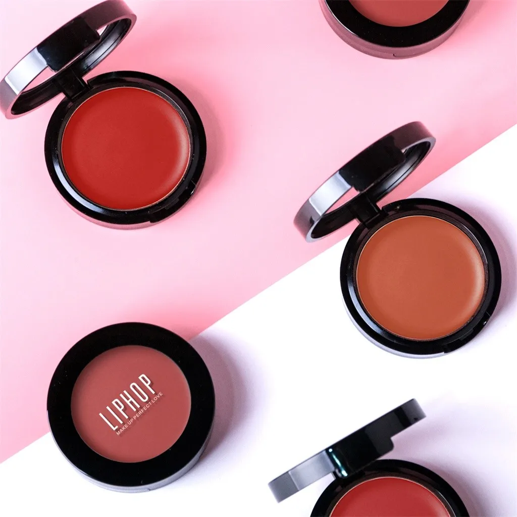 Матовая помада для теней румяна три в одном медовый Румяна румян крем макияжа