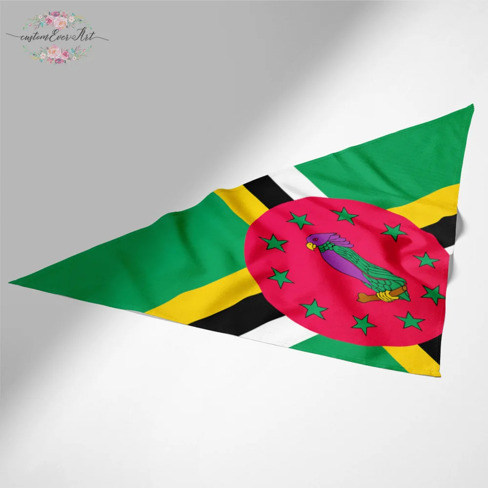

The Dominica flag Dog Bandana Cat Bandana Pet Bandana Pet Accessory personalized name custom pet present scarf