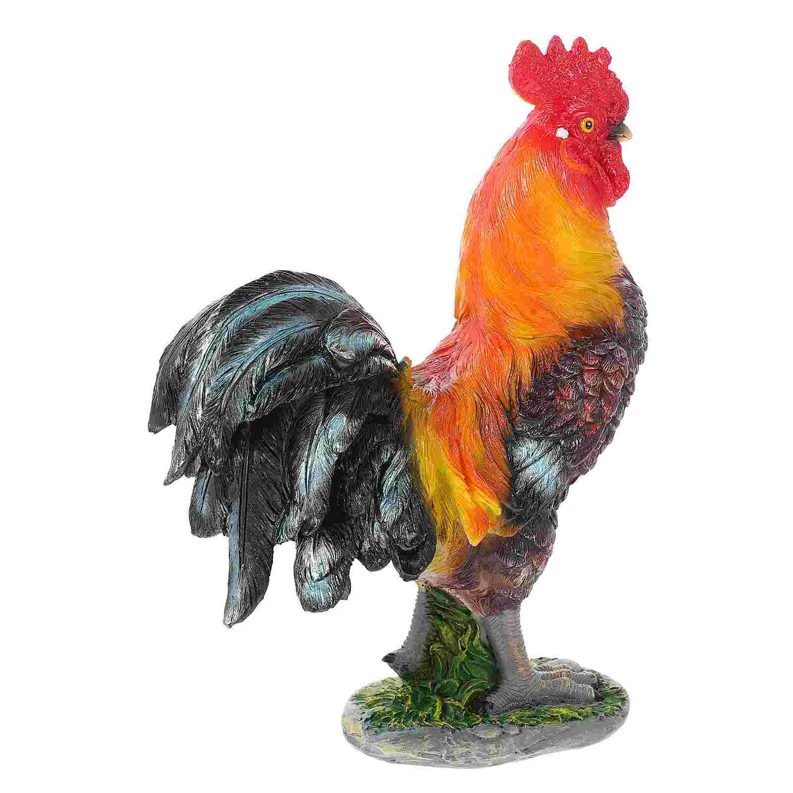 

Полимерный крафт петух, украшение, садовая фигурка, украшения, яркая фигурка петуха