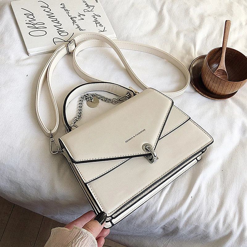 

Luxury Square Candy Colors Pack For Women Messenger Bag PU Chains Handbag Lady Casual Wild Shoulder Bag Diagonal Female Bolsos