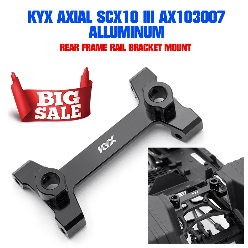 Для Axial SCX10 III AX103007 алюминиевая задняя рамка кронштейн для крепления модели