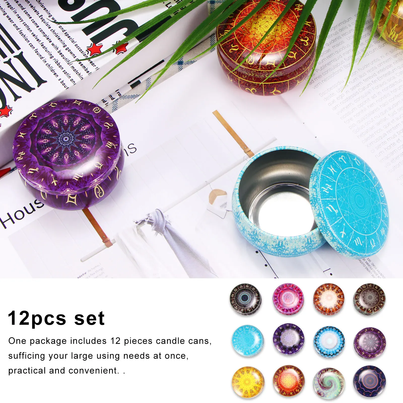 12 шт. лампы в форме свечи жестяные банки &quotсделай сам&quot для изготовления свечей