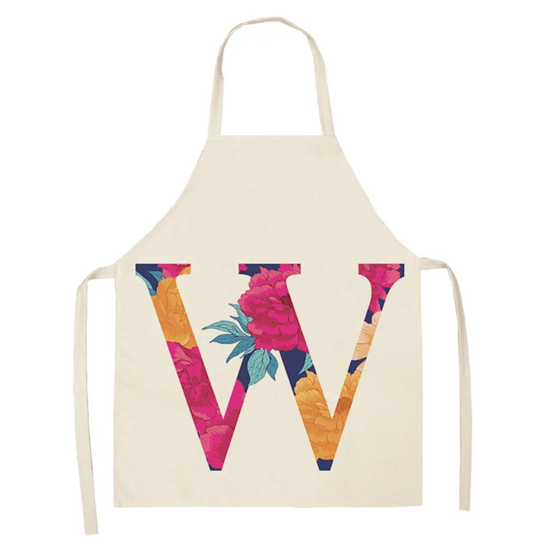С буквенным принтом для родителей и детский передник розы с букв без рукавов из