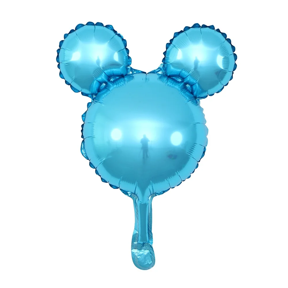 50 шт. мини шар с мультяшной головой золотой розовый синий воздушный украшение для