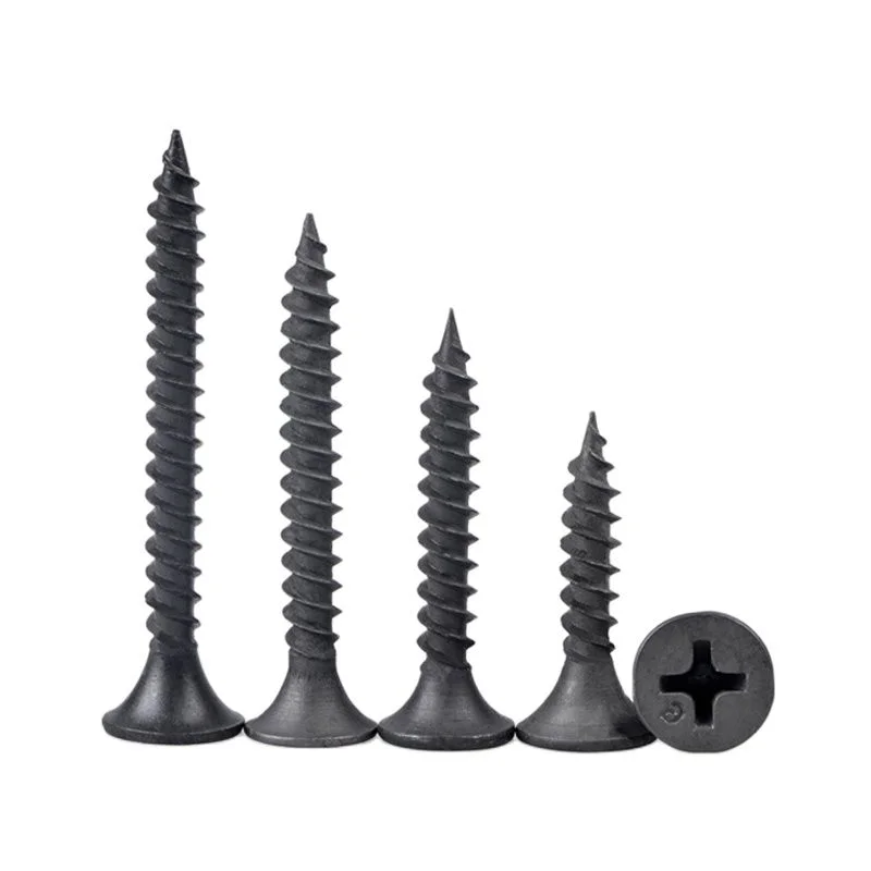

1000PCS M1.6/M1.7/M2/M2.3/M2.6/M3/M3.5/M4 Phillips Head Black Micro Self Tapping Wood Screws