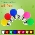 =(K)= 5 шт. цветная светодиодная лампа E27, 3 Вт, круглая лампа AC 220 В, SMD 2835, RGB, E27, лампа накаливания G45, светодиодная лампа KTV, точечный светильник