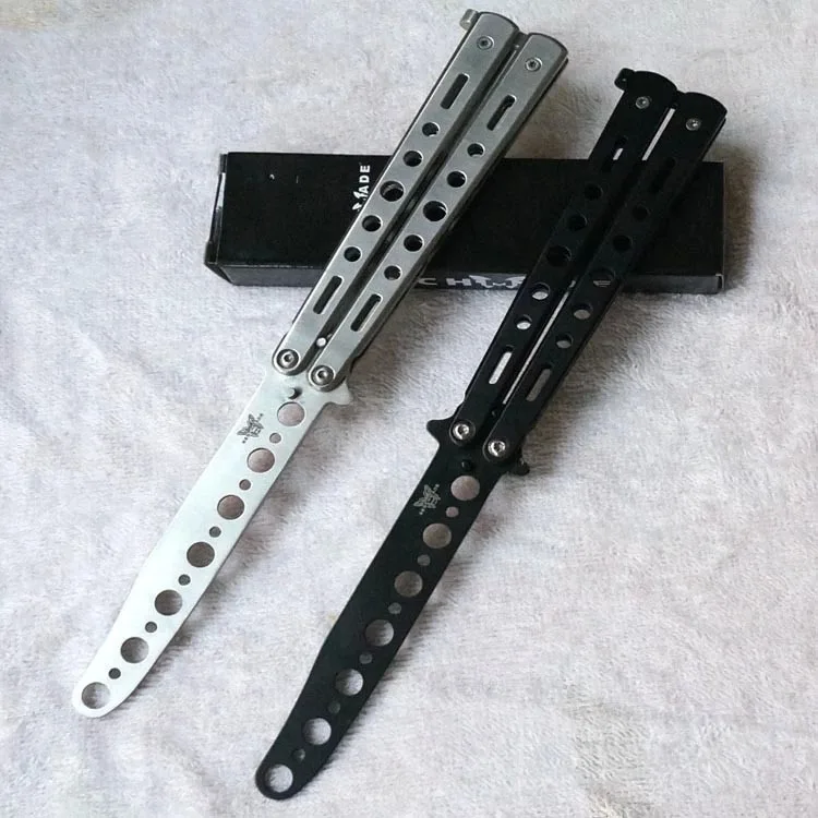 Тренировочный нож бабочка полностью стальная версия практический инструмент