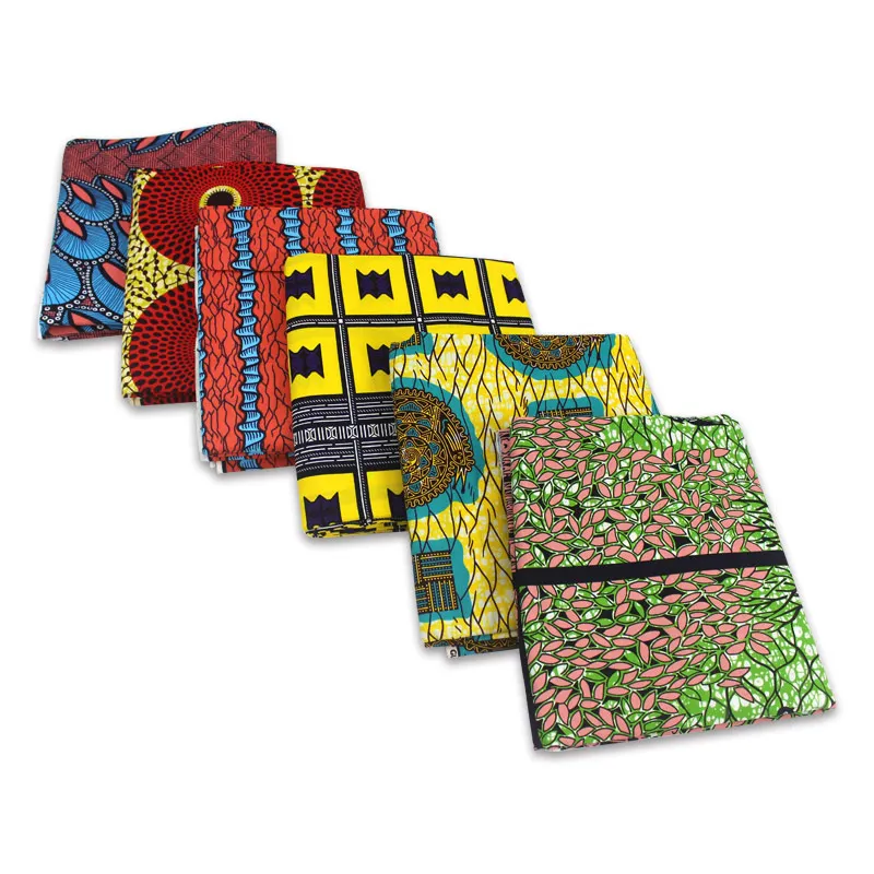 Королевский синий воск ткани 6 ярдов Высокое качество African100 % хлопок ткань