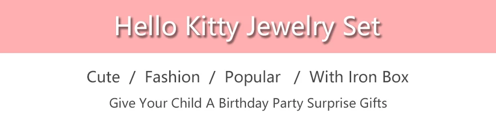 Милые детские аксессуары для волос hello kitty, набор повязок на голову, заколки для волос, повязка на голову, ожерелье, браслет, ювелирный набор, подарок на день рождения для девочек