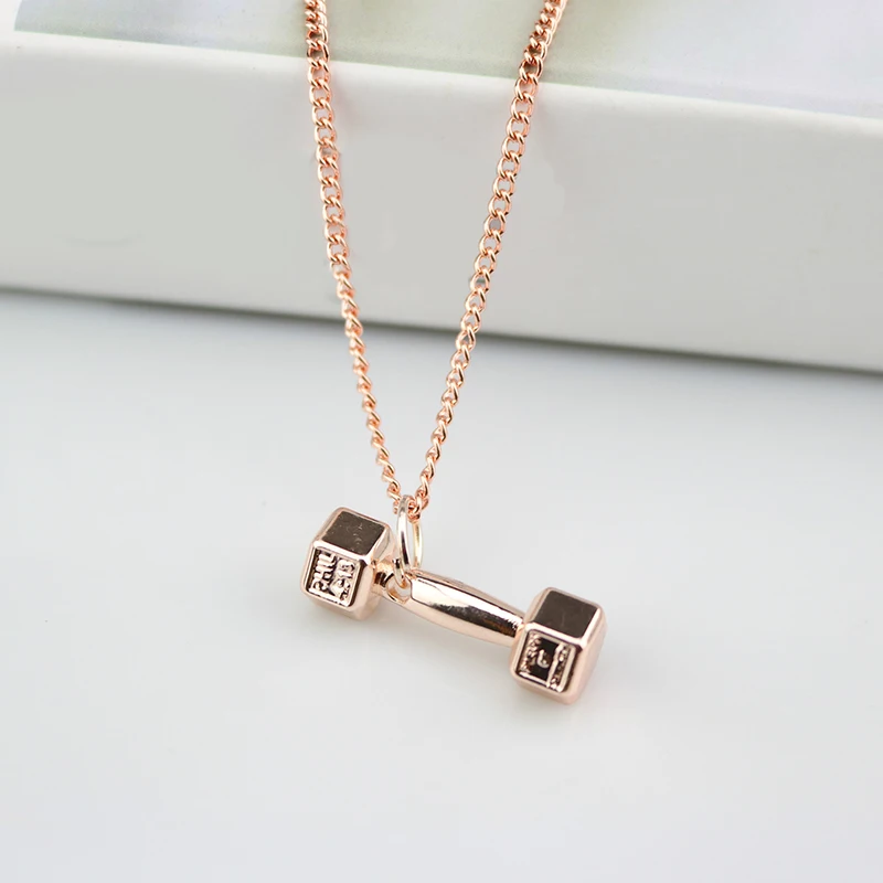 Новое поступление подвески для гантелей женщин и мужчин модное ожерелье из