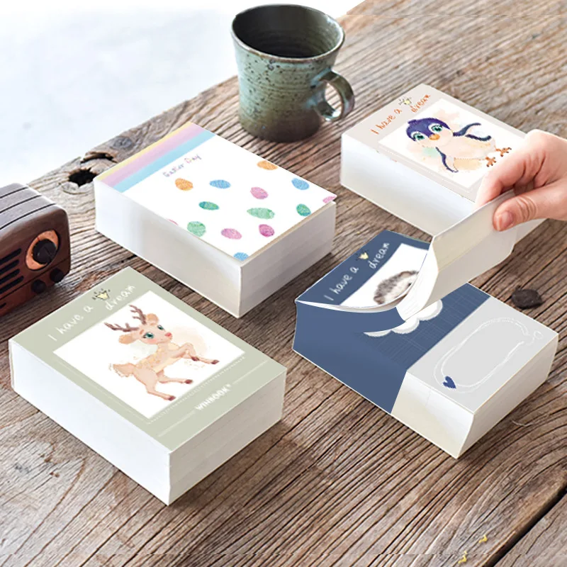 Милые аниме книжки для студентов использования утолщенные Липкие заметки