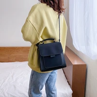 Women Fashion Backpack Female High Quality Scrub Leather Book School Bags for Teenage Girls Travel Rucksack