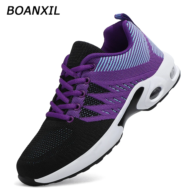 

Новинка 2021, Женские беговые кроссовки BOANXIL, дышащая Спортивная обувь для улицы, легкие кроссовки, удобная спортивная обувь для тренировок