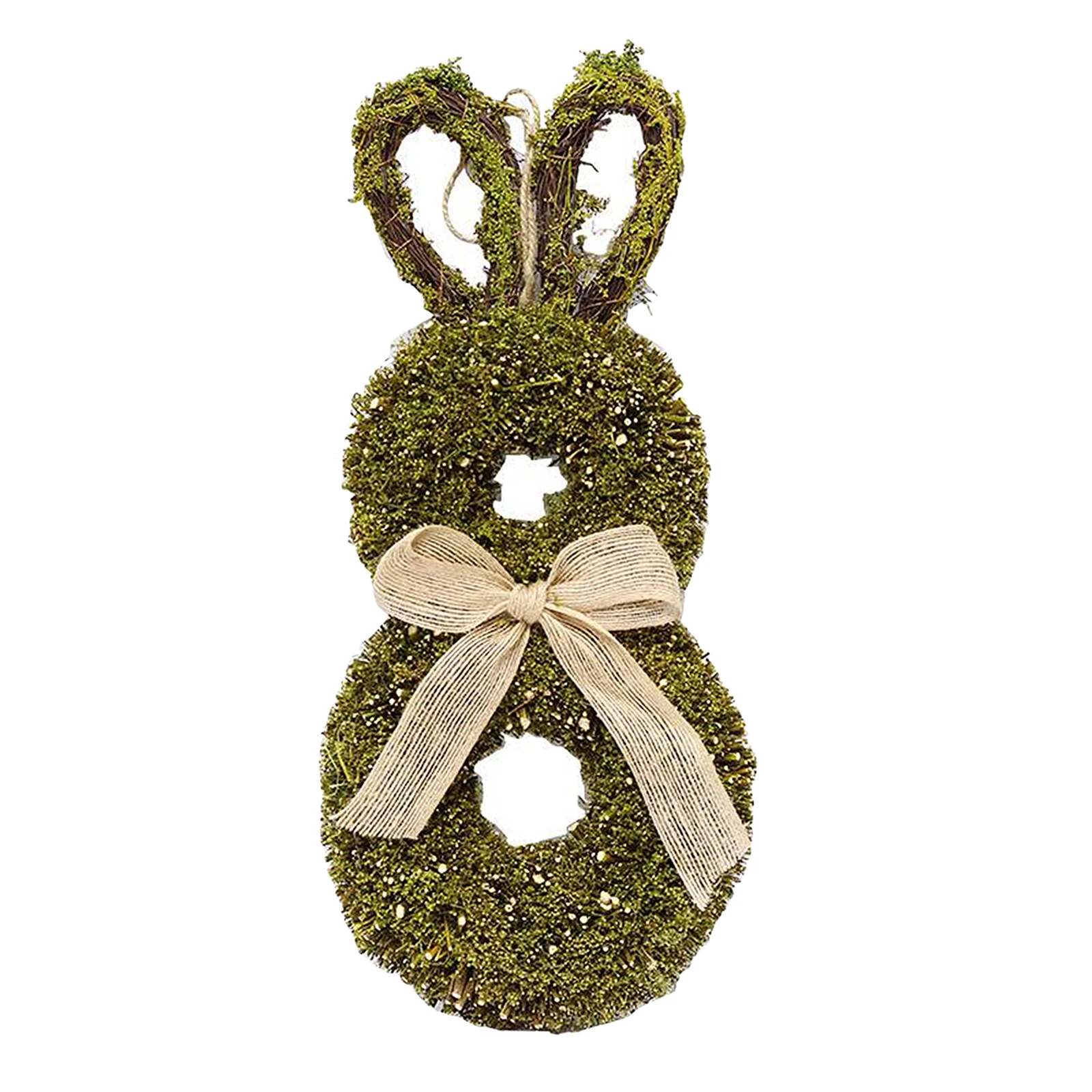 

1pc Spring Easter Bunny Wreath Garland er Window Holiday Decor Ornament