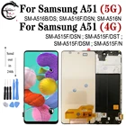 Экран A51 A515F для Samsung Galaxy A51 5G дисплей A516 A516B ЖК-дисплей с рамкой A516FDSN A516N ЖК сенсорный дигитайзер в сборе