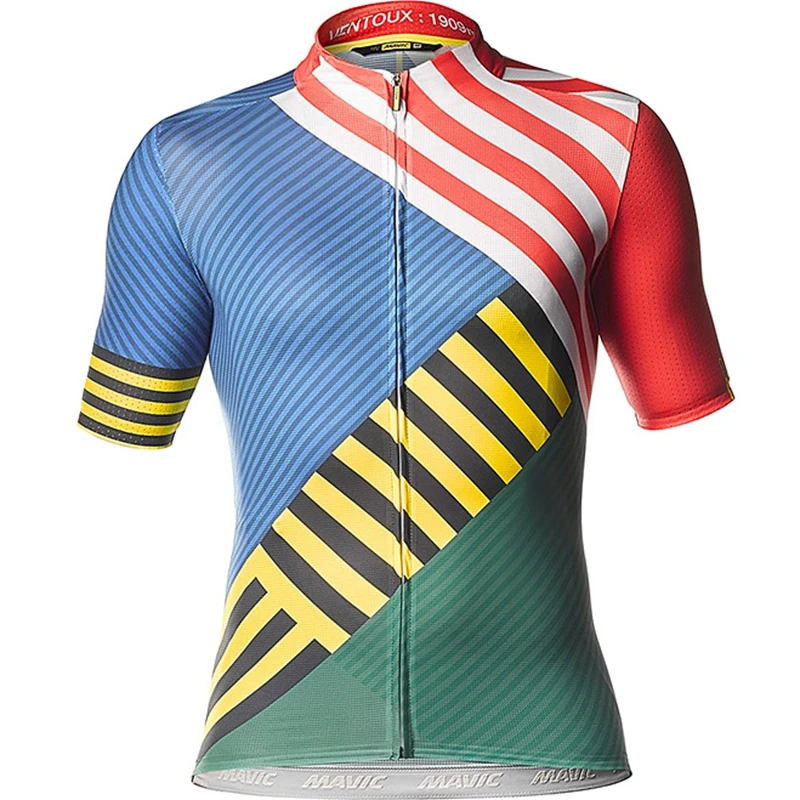 Велосипедный костюм Mavic коллекция 2019 года новая летняя велосипедная футболка с