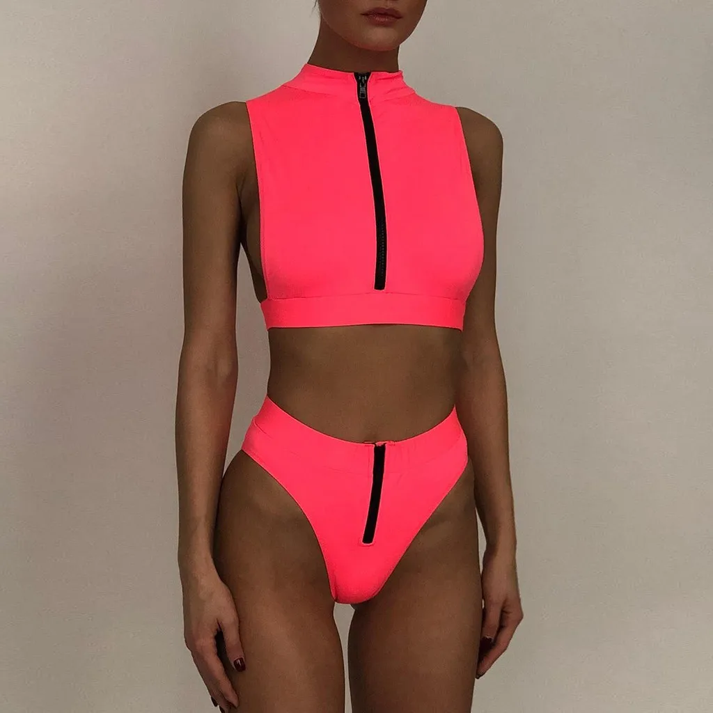 Женский комплект бикини в стиле пэчворк купальник из трех частей бюстгальтер