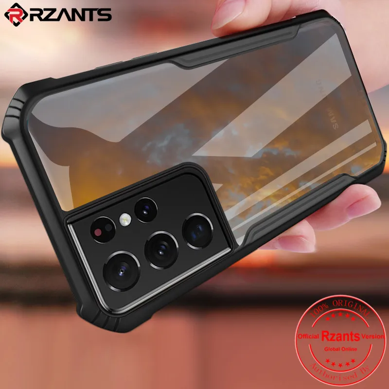 Чехол Rzants для Samsung Galaxy S21 Plus ультра жесткий [Blade] ударопрочный тонкий кристально