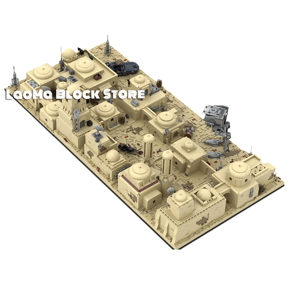 

Star Space Wars Tatooine Mos Eisley Cantina MOC-53045 Building Blocks Bricks 14845pcs Large Diy Create Item Block Toy For Adult