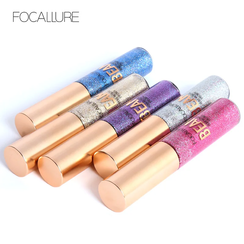 

FOCALLURE Colored Diamond Liquid Eyeliner Shiny Glitter for Eyes Waterproof Shadow Cosmetics Make-Up for Women
