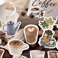 45pcspack vintage rooftop coffee shop stickers set scrapbooking stickers for journal planner diy crafts scrapbooking diary