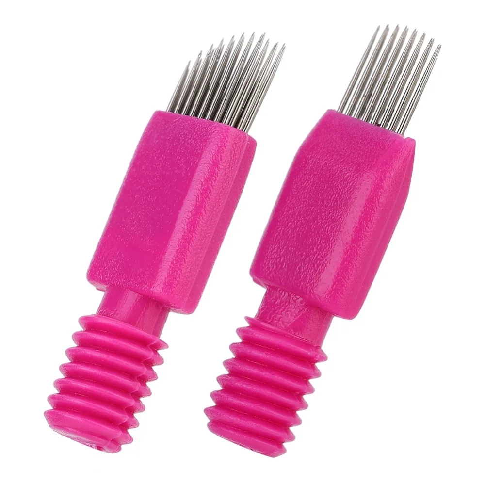 

2pcs Tattoo Shaders Needles Fog Eyebrow Blades Hand Embroidery Semi-Permanet Makeup Eyebrow Tattoo Microblading Blades Needles