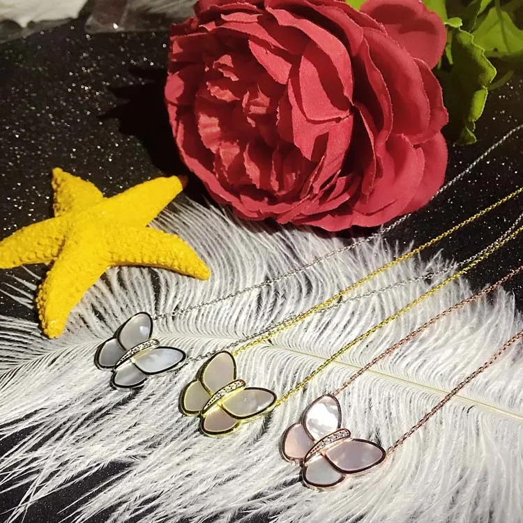 Ожерелье-чокер женское из стерлингового серебра 925 пробы с перламутром |