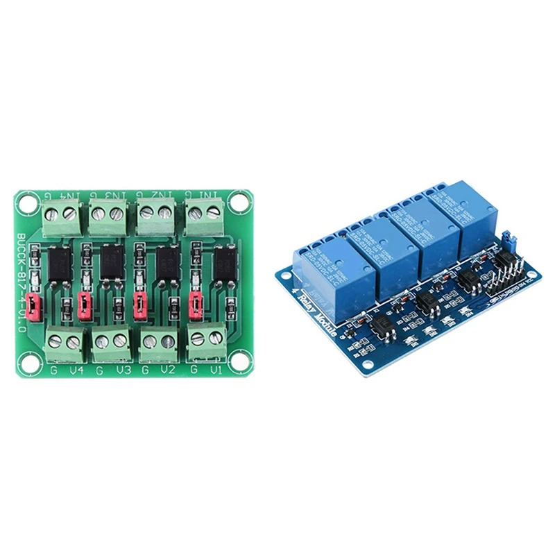 

817 Optocoupler 4 Channel Voltage Isolation Board & Relay Module 4 Channel DC 5V with Optocoupler for Arduino UNO R3