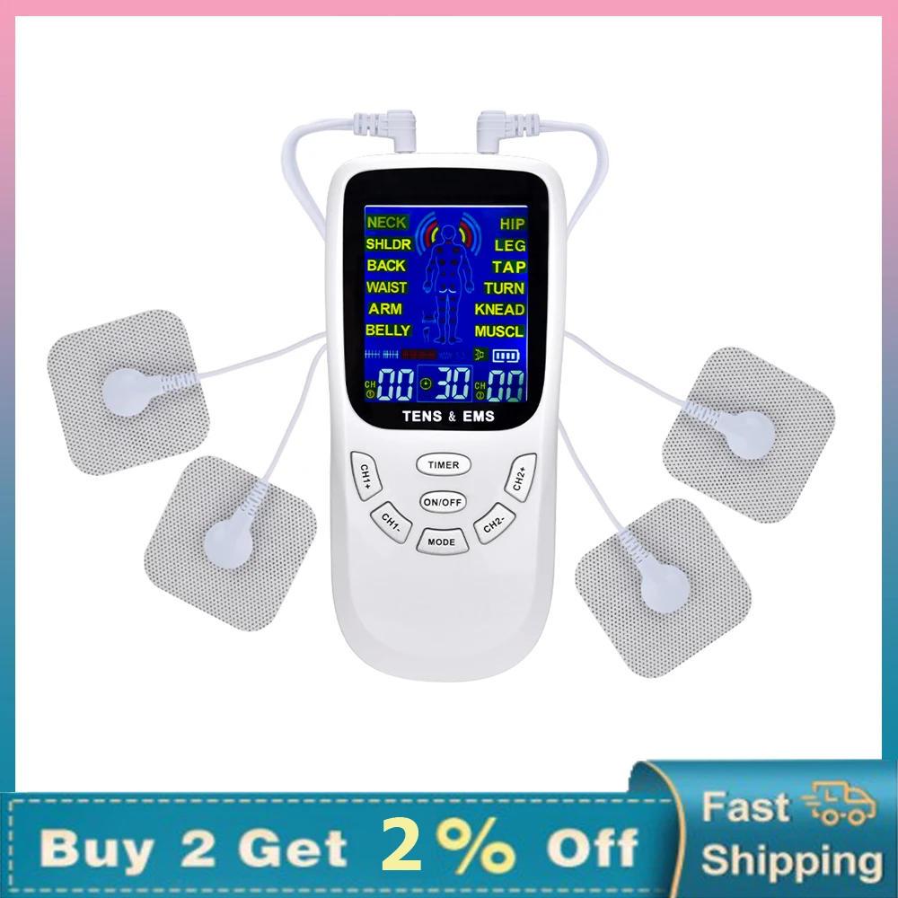 

Электростимулятор для тела, устройство для физиотерапии с 9 режимами, Низкочастотный массаж