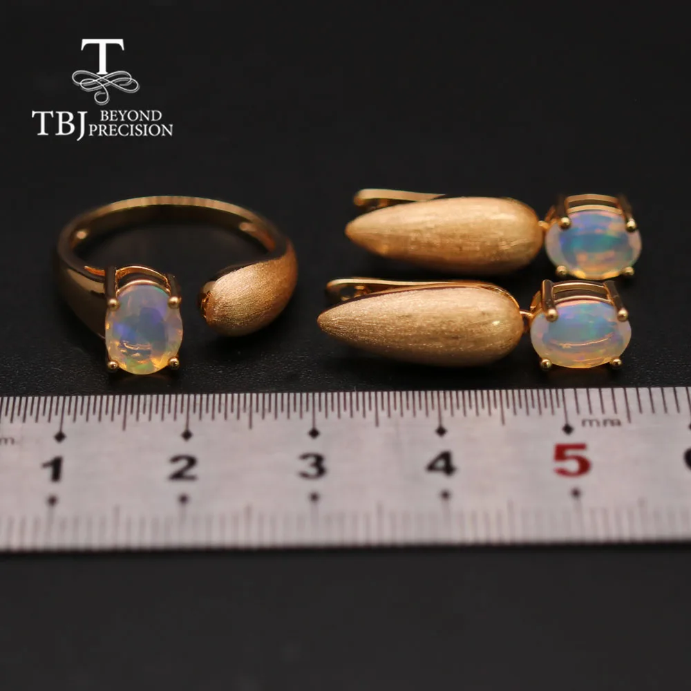 Женский ювелирный комплект из кольца и серёг TBJ ювелирные украшения с