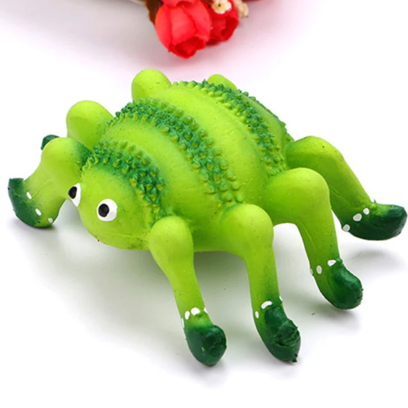 Собака игрушки Жвачки Экстра жесткий резиновый мяч Забавный интерактивный Краб