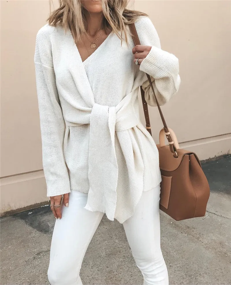 Модное сексуальное женское зимнее шерстяное пальто на шнуровке с длинным