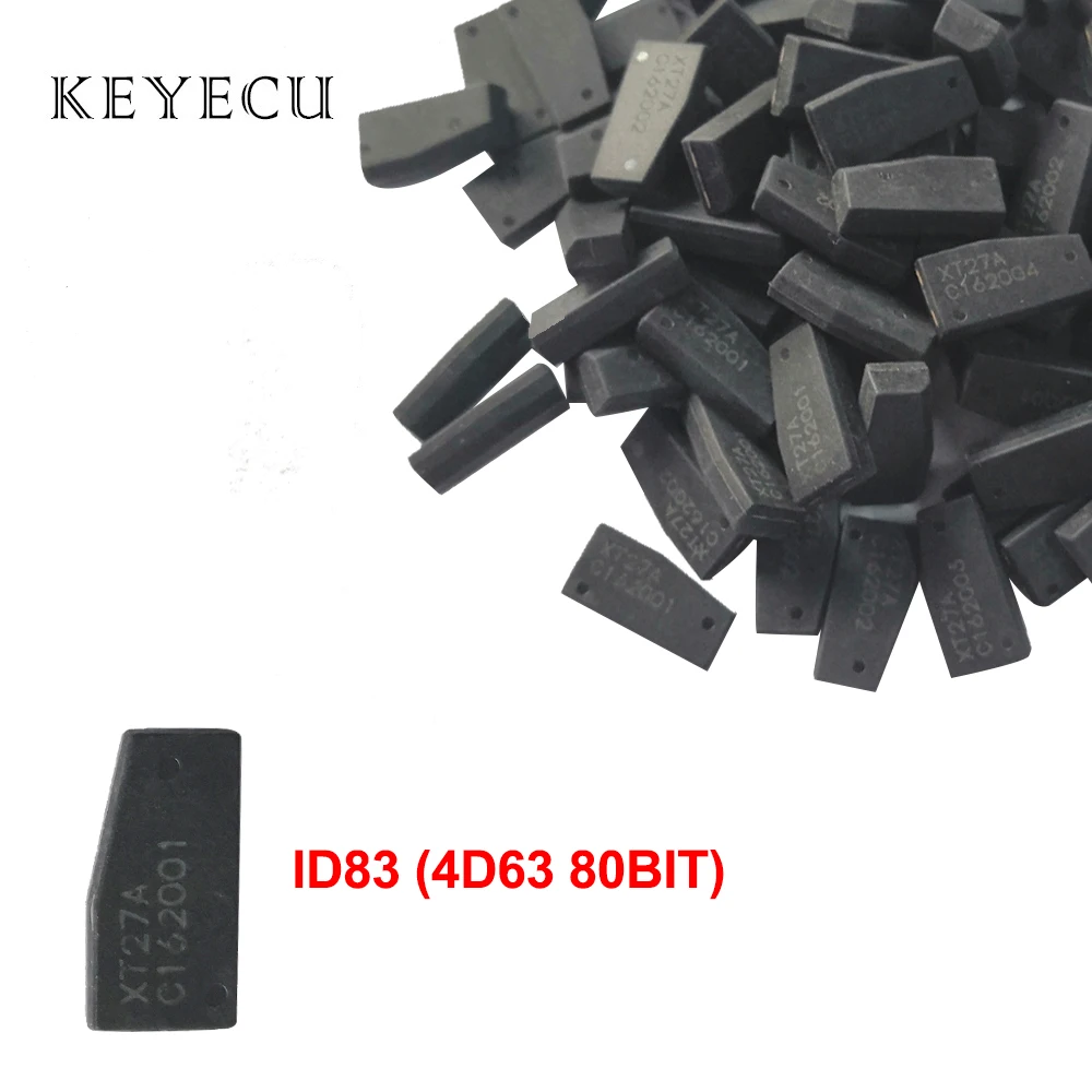 Keyecu 4D63 80 бит 4D ID83 Chip Auto углеродный чип транспондера для Ford Mazda | Автомобили и