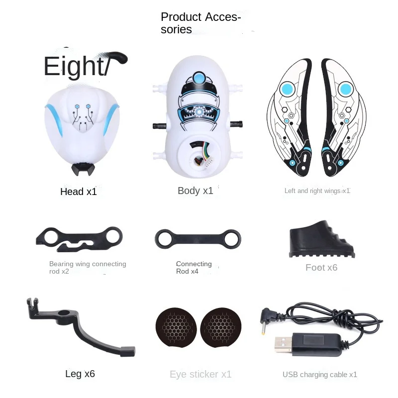 DIY стержень в сборе развивающие игрушки Hexapod Bionic умные игрушки-роботы Пчела