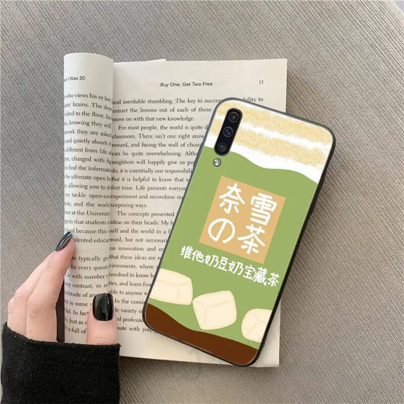 

Japanese Korean Milk tea packaging Phone Case For Samsung galaxy S 9 10 20 A 10 21 30 31 40 50 51 71 s note 20 j 4 2018 plus