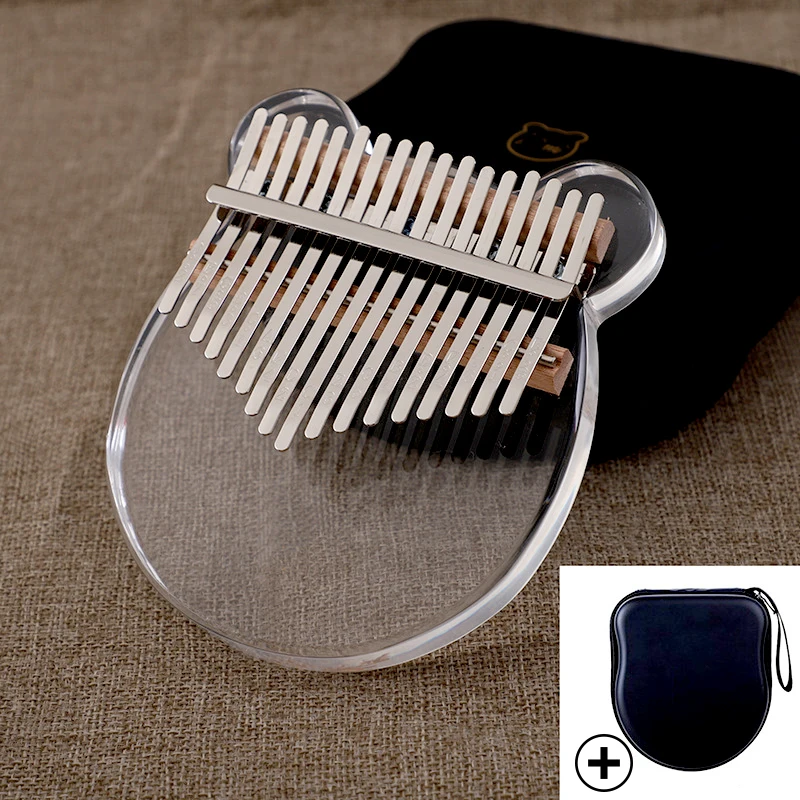 

Kalimba 17 Key Acrylic Calimba Child Early Education Musical Instrument Mini Cute Finger Thumb Piano with Full Kit