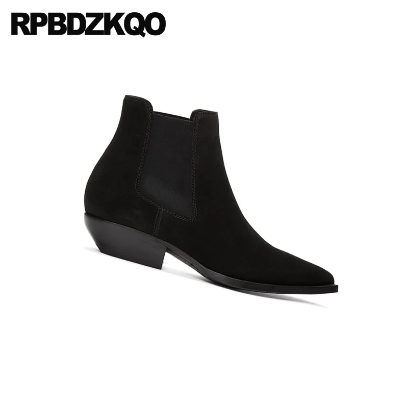 Ковбойские сапоги мужские ковбойские до щиколотки с заостренным носком из