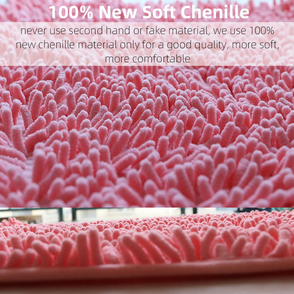 yinzam 2 pieces bathroom rugs set ultra soft non slip absorbent chenille bath rug toilet rugs plush bath mats for tub shower free global shipp