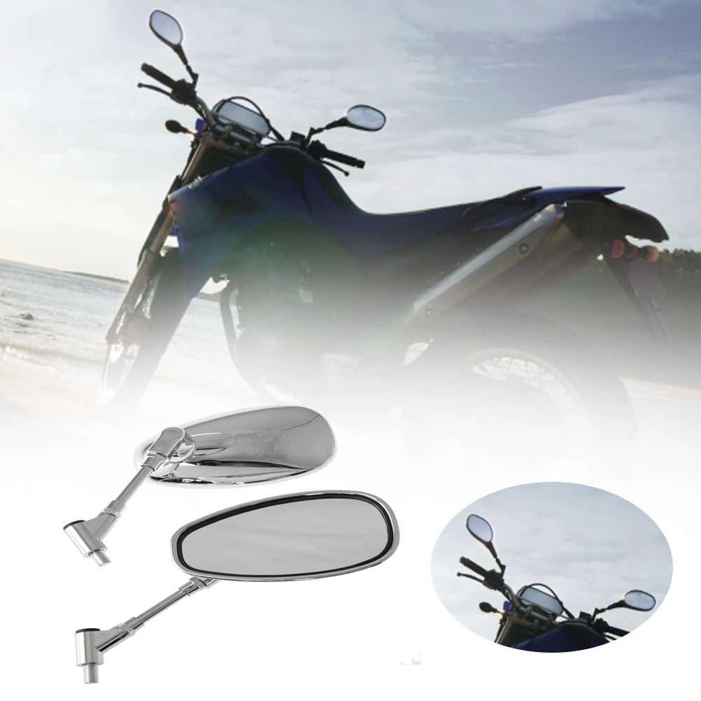 

1 пара антибликовых прозрачных боковых регулируемых угловых аксессуаров для электровелосипеда винтовое крепление для гоночного скутера м...