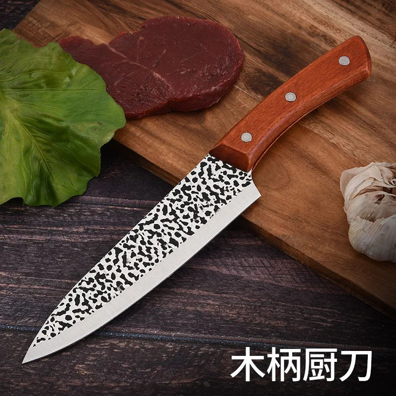 Кованый нож шеф повара жесткий стальной мясника|Ножи| |