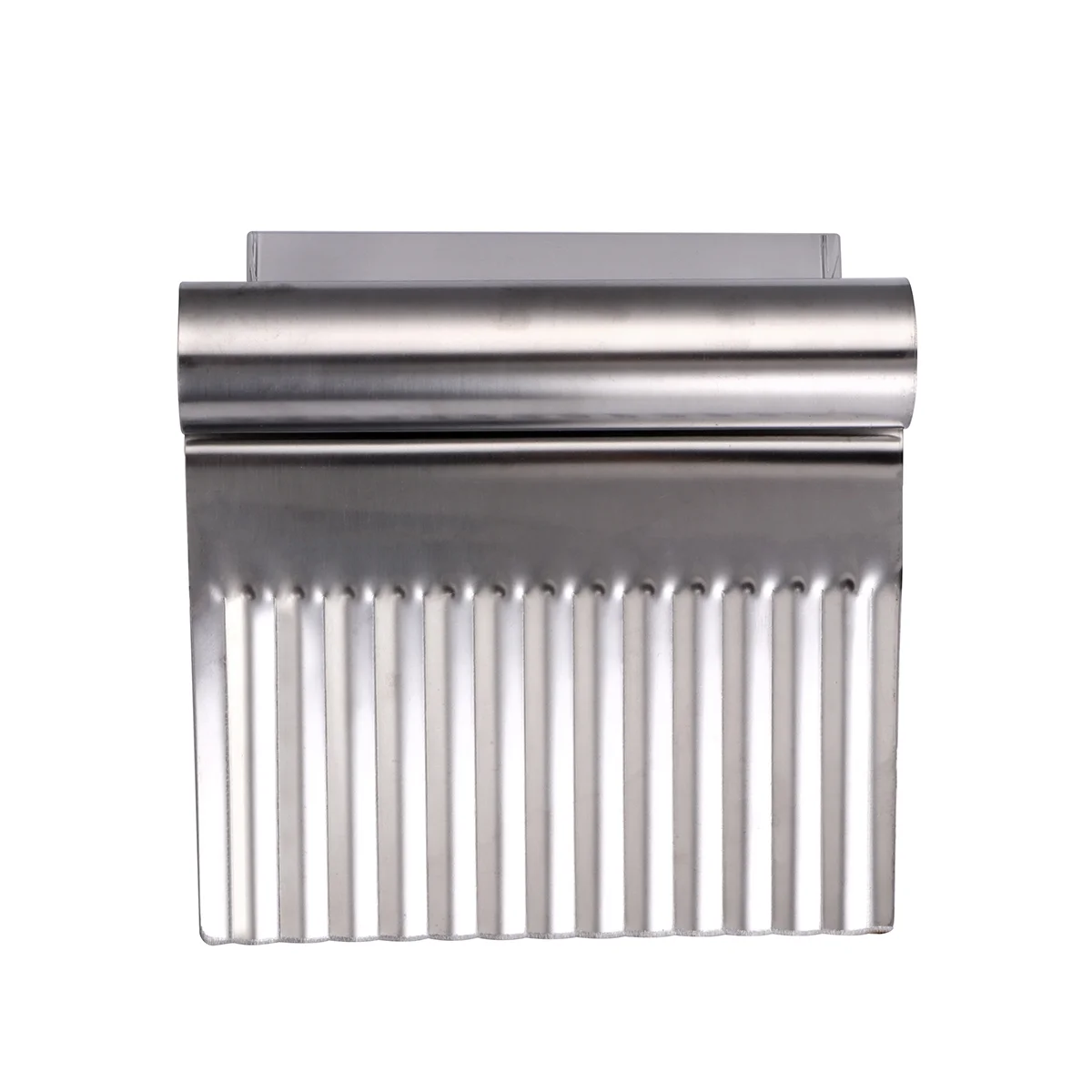 

1pc Stainless Steel Potato Cutter Wave Cutter Slicer with Handle for Home Silver