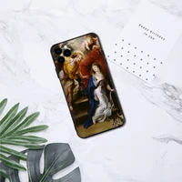 famous painting soft case for iphone 12 11 pro max x xs max xr 8 7 6 6s plus se 2 matte silicone phone cover coque fundas capa