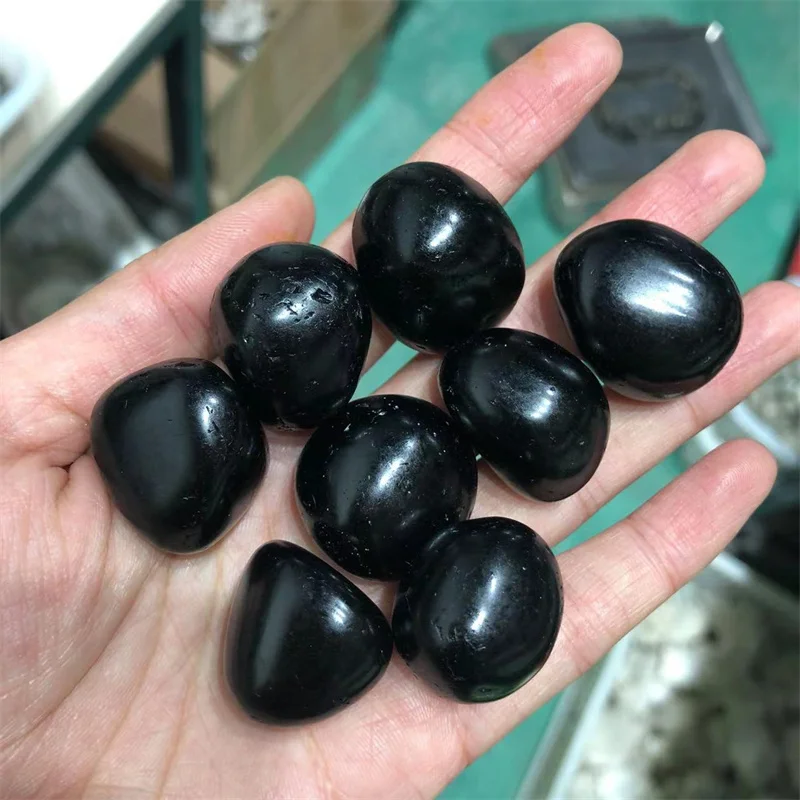 

Natural Obsidian Tumbled Stones Quartz Crystals Gemstones Healing Home Garden Decoration